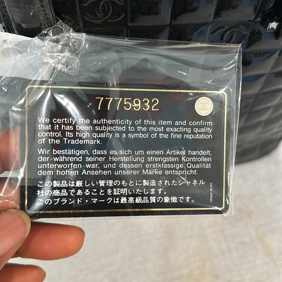 CHANEL Handbag Tote Chocolate bar Coco mark with certificate of authenticity - Picture 11 of 15